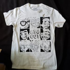 Black And White Big Mouth Tee Shirt